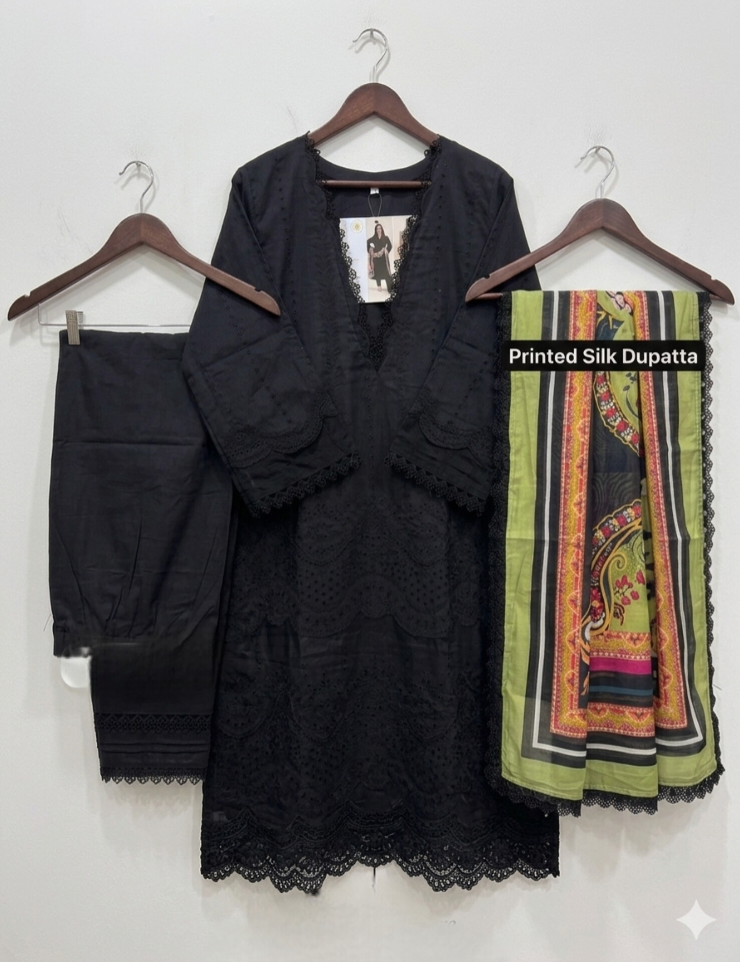 Chikankari Embroidered