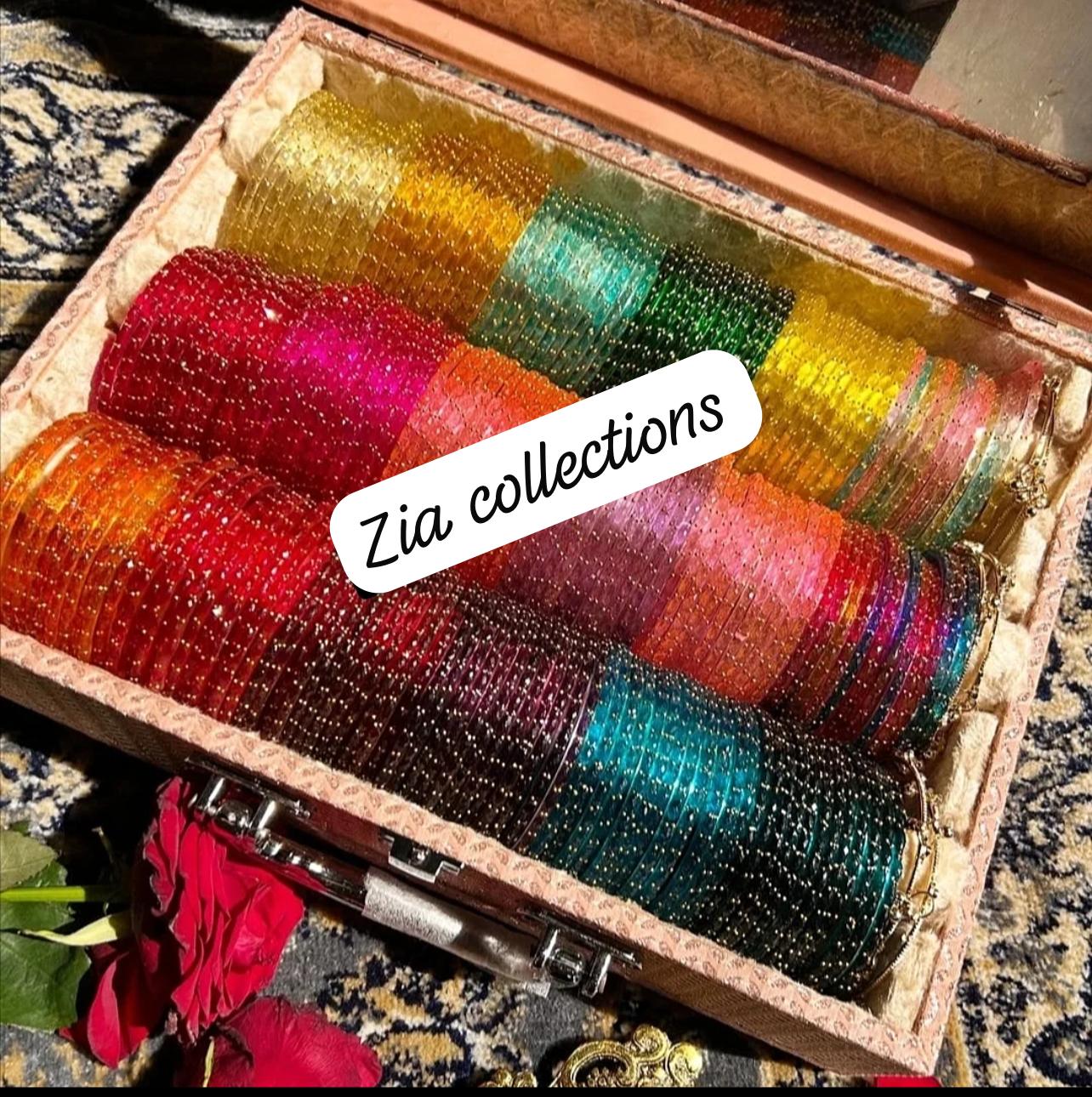 Raindrop Bangles with Kashmiri Bangles